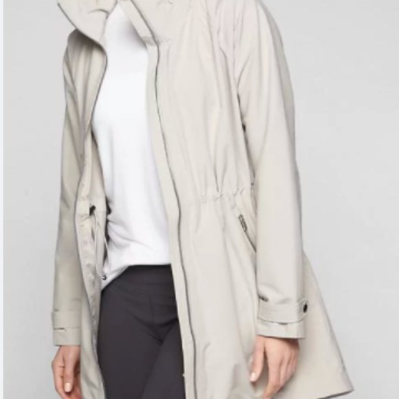Athleta Misty rain jacket - size medium - off white - Picture 1 of 3